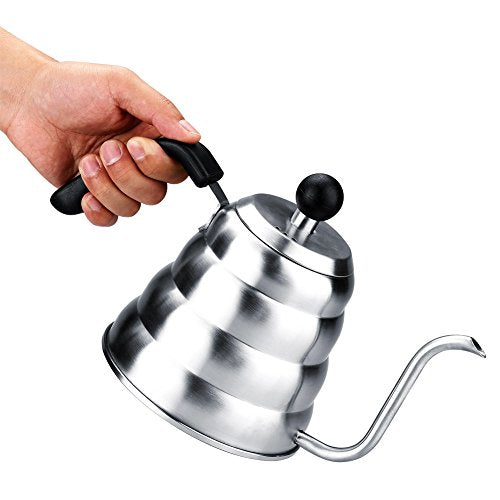  Gooseneck Kettle, 1.2L 304 Stainless Steel Tea Kettle Drip Kettle Home Pour Over Coffee & Tea Kettle