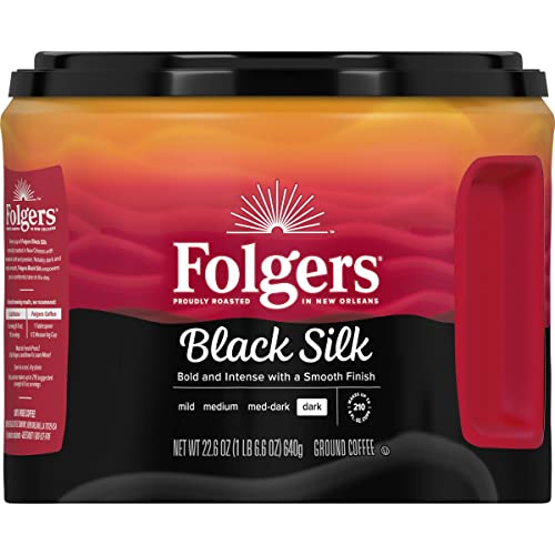  Black Silk Dark Roast Coffee, 22.6 Ounces (Pack Of 6)