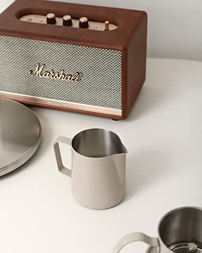  Milk Frothing Pitcher 14OZ 20OZ(400ml 600ml) Stainless Steel Milk Espresso Steaming Pitcher Barista Cup For Making Coffee For Cappuccino Precision Latte Barista Art UBENKAKU(20oz)