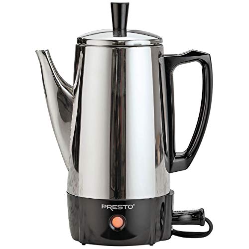  12 Cup Presto 02811 Stainless Steel Coffee Maker, CHROME