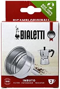 Bialetti Spare Parts, Includes 1 Funnel Filter, Compatible With Moka Express, DAMA, Electric And Mini Express (2 Cups)