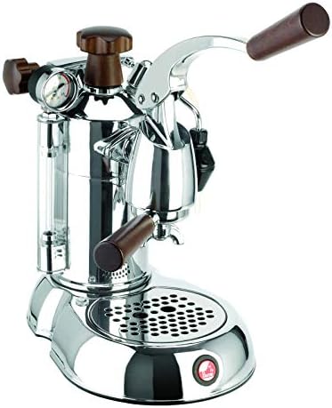  SW-16 Stradavari 16-Cup Espresso Machine, Chrome With Wood Handles,Silver