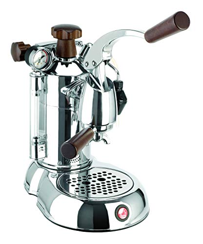  SW-16 Stradavari 16-Cup Espresso Machine, Chrome With Wood Handles,Silver