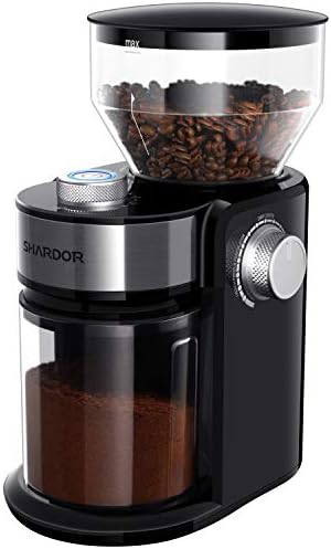  Electric Burr Coffee Grinder 2.0, Adjustable Burr Mill With 16 Precise Grind Setting For 2-14 Cup, Black