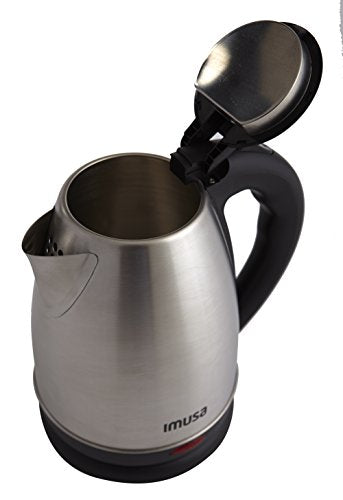  MUSA USA GAU-18220 1.8 Liter Cordless Stainless Steel Electric Tea Kettle With Easy To Serve Pouring Spout