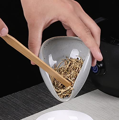  2pcs Ceramic Coffee Scoops Coffee Bean Weighing Bowls Coffee Powder Spoon