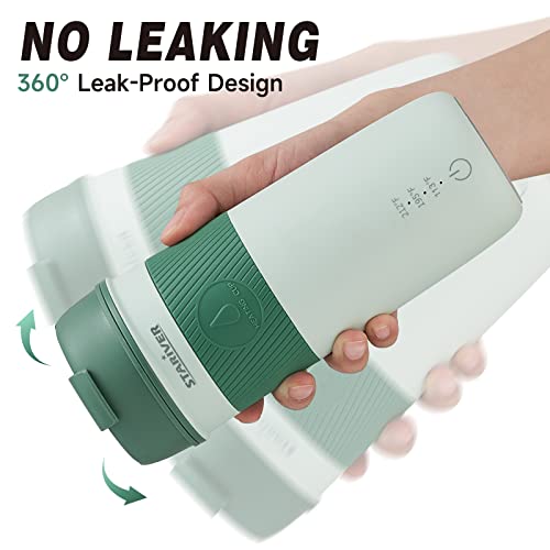  Travel Electric Kettle, 350ML Portable Electric Tea Kettle BPA-Free, Small Electric Kettle With 3 Temp Setting, Hot Water Boiler With Keep Warm, 304 Stainless Steel And Fast Boil, Green