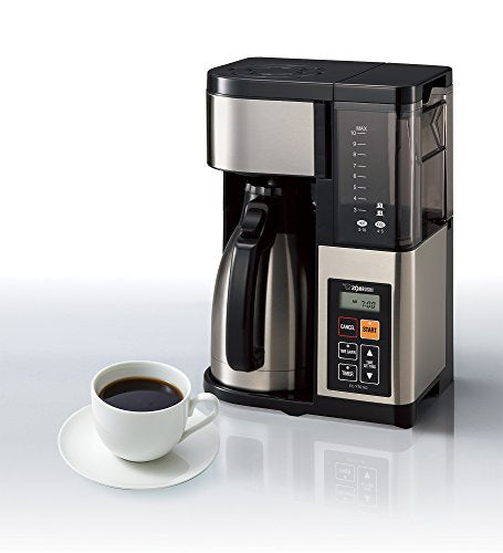  EC-YTC100XB Coffee Maker, 10-Cup, Stainless Steel/Black