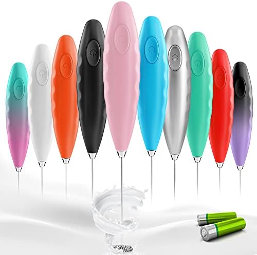  Frother For Coffee - Comfort Grip Matcha Whisk - Electric Matcha Mixer And Mixer Electric Handheld - Coffee Frother Handheld - Electric Drink Mixer (Black)