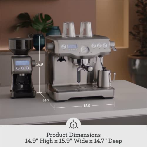 Breville BES920XL Dual Boiler Espresso Machine,84 Oz, Brushed Stainless Steel