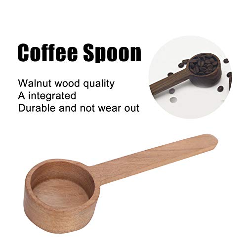  Offee Scoop For Ground Coffee, Black Walnut Wooden Coffee Measuring Spoon For Coffee Beans Or Tea 8g/10g(Long Handle)