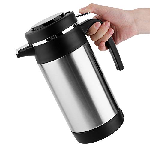  Electric Kettle 1000ML Stainless Steel Car Electric Kettle Coffee Tea Thermos Water Heating Cup 12V