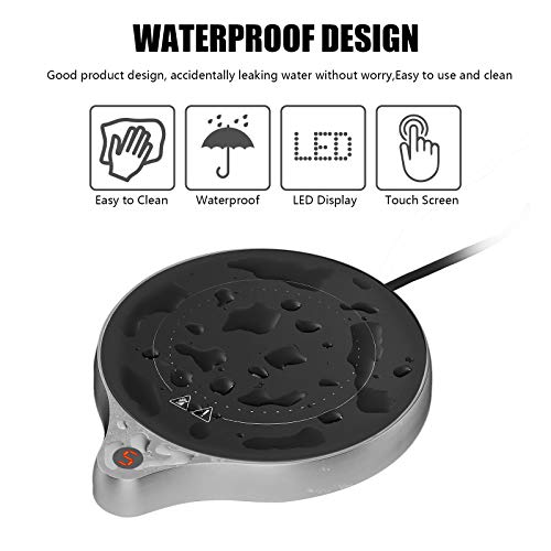  Coffee Mug Warmer And Office Warmer, Electric Beverage Warmer With 5 Temperature Settings, Coffee Warmer For Cocoa Milk Milk, Auto On/Off Gravity-Induction Mug Warmer For Office Desk Use