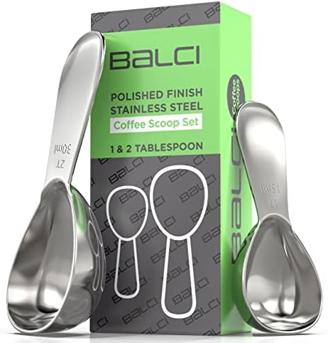  - Stainless Steel Coffee Scoop Set (2&2 Tablespoon, 30ml And 30ml) Exact Measuring Spoons For Coffee, Tea, Sugar, Flour And More! - Rose Gold …