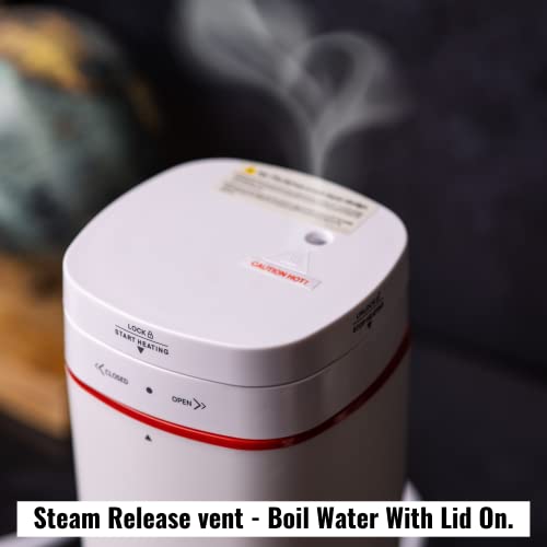  Portable Electric Kettle, Travel Electric Water Bottle For Boiling Hot Water With Cool Touch Exterior, Automatic Shut Off, Dry Boil Protection, 6 Mins Fast Boil Time, 500 ML, 300 Watts