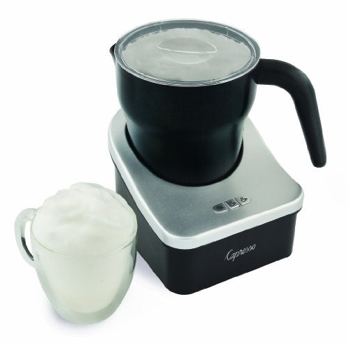  Froth Pro Milk Frother For Cappuccino, Espresso, Latte And Hot Chocolate, 7" X 5" X 6", Black/Matte Silver