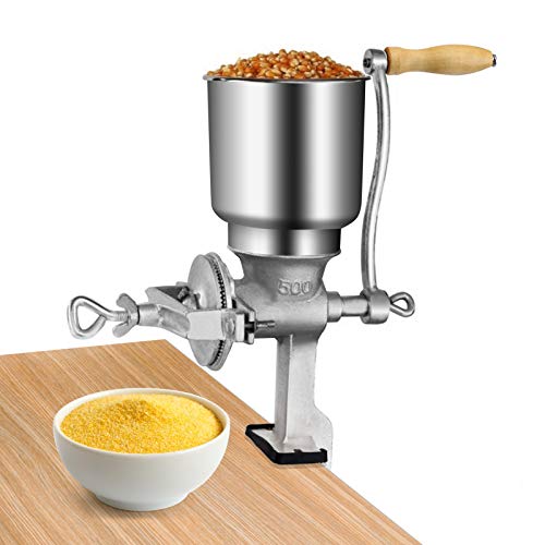  Nd Grain Mill, Nut Grinder Hand Crank, Manual Grain Grinder, Tall Cast Manual Iron Mill Grinder Hand Crank For Grains Oats Corn Wheat Coffee Nuts Malt