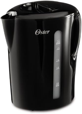 Mr. Coffee® Oster BVST-EK18B Electric Kettle, 1.7-Liter, Black