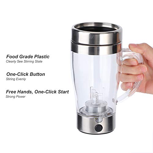  350ml Automatic Electric Coffee Self Stirring Cup, Stainless Steel Mixing Mug, For Coffee, Tea, Hot Chocolate Milk
