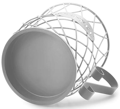  Coffee Pod Holder, Iron Wire Multiuse Mug Shape Silver K Cup Holder Coffee Storage Carousel Holder Organizer For Espresso Pod In Counter Coffee Bar