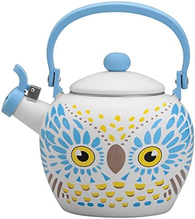  Whistling Tea Kettle For Stove Top Enamel On Steel Teakettle, Supreme Housewares Strawberry Decor Design Teapot Water Kettle Cute Kitchen Accessories Teteras (2.3 Quart, Strawberry)