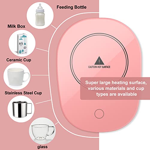 GENERIC Coffee Warmer With Mug,Smart Coffee Warmer Coffee Cup Warmer For Desk Office,Auto On/Off Gravity-Induction Coffee Tea Water Milk Warmer Plate (Green)