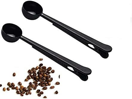  Plastic Coffee Scoops, 2 Tbsp Coffee Scoop With Brush & Espresso Grinder Brush For Ground Coffee Cleaning Tea Power, Coffee Tool For Barista Home Kitchen Café,4 Pack