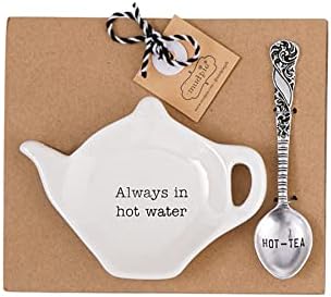  Home Kitchen Circa Tea Time Teapot Tea Bag Spoon Rest Sets 42600444 (Always In Hot Water)