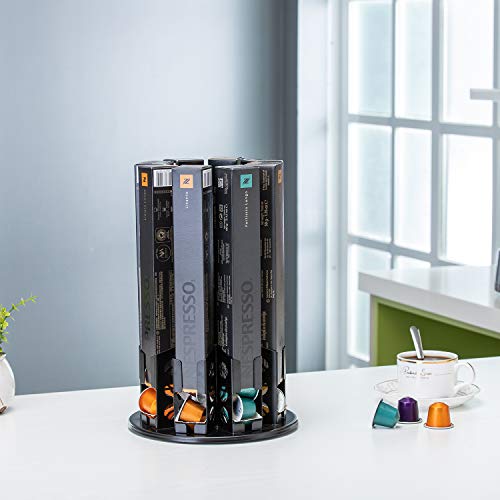  Ship Nespresso Pod Holders Storage Carousel Coffee Nespresso Original Line Capsules Holder Coffee Capsules Holder Organizer Stand Small 80 Pods Originalline