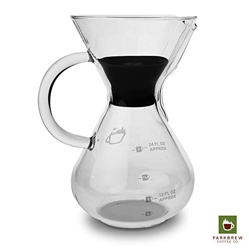  Chemex Pour Over Coffee Lid – Made By ParkBrew Coffee Co. And Fits Chemex 6, 8, And 10 Cup PourOver Coffee Carafe, Bodum, Bean Envy, Coffee Gator, And Other Classic Pour Over Coffee Makers Or Drippers