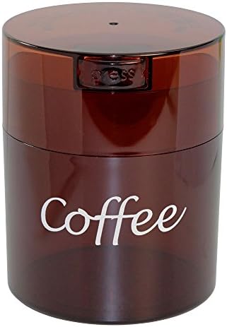  The Ultimate Vacuum Sealed Coffee Airtight Container, 1/2-Pound, Black