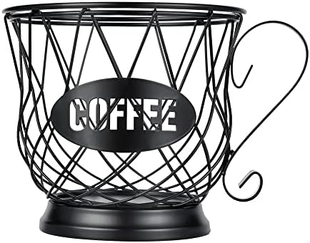  K Cup Holder Coffee Pod Holders For 35 Kcups Keurig Storage Organizer Coffee Bar Accessories For Counter - Matte Black