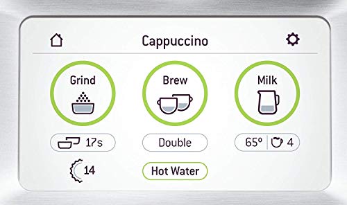 Breville Barista Touch BES880BSS Stainless Steel Espresso Machine W/ Touchscreen Controls + Built-In Grinder + Knock Box Mini