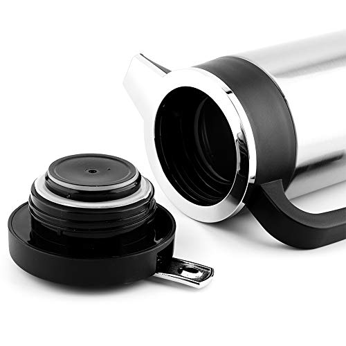  Electric Kettle 1000ML Stainless Steel Car Electric Kettle Coffee Tea Thermos Water Heating Cup 12V