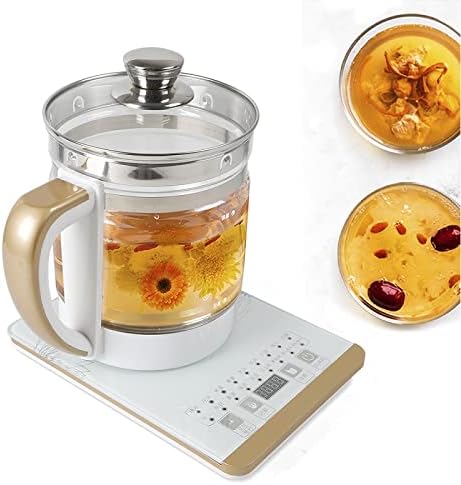  Electric Kettle 2L Glass Portable Tea Kettle , Smart Touch Screen Stainless Steel Glass Boiler Hot Water Tea Heater, 18 Cooking Options , 800W (2L Stainless Steel)