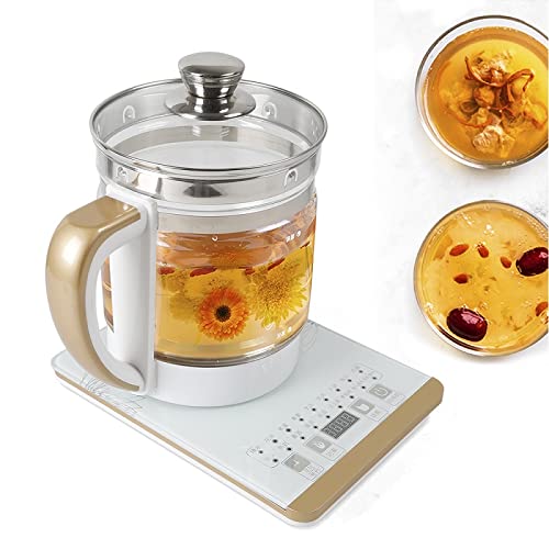  Electric Kettle 2L Glass Portable Tea Kettle , Smart Touch Screen Stainless Steel Glass Boiler Hot Water Tea Heater, 18 Cooking Options , 800W (2L Stainless Steel)