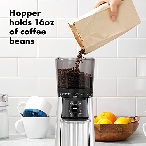 OXO Brew 8 Cup Coffee Maker, Stainless Steel & Brew Conical Burr Coffee Grinder