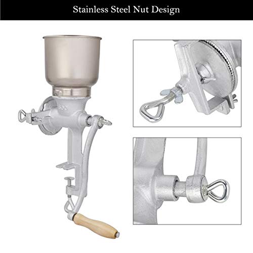 GENERIC Hand Crank Manual Corn Grain Grinder For Wheat Grains Coffee Nut Mill Home Use
