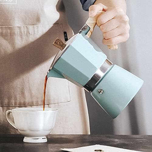  Tovetop Espresso Maker, 3 Espresso Cup Moka Pot - 5 Oz Italian Coffee Maker, Manual Cuban Coffee Percolator Machine Italian Espresso Greca Coffee Maker For Cappuccino Or Latte