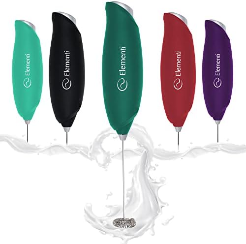  Hand Frother For Coffee, Matcha Whisk Electric Milk Frother, Coffee Frother Handheld Electric, Coffee Whisk Frother, Drink Mixer Handheld, Milk Frother Handheld Stirrer (Ultra Mint Green)