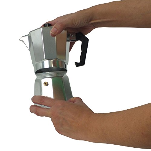  "Italia Espresso Maker, Aluminium, Silver, 150 Ml