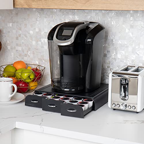  Anchor Collection Coffee Pod Holder, 36 Capacity, Black