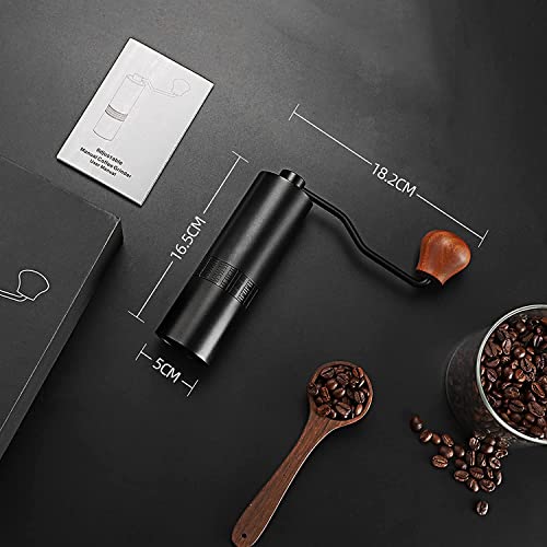  EEFIRE Manual Coffee Bean Grinder With 12 Adjustable Settings, CNC Stainless Steel Tapered Burr, Pour Over Coffee For Hand Grinder Gift Office Home Travel Camping