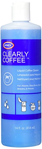  Clearly Coffee Pot Cleaner 14 Ounce (Made In The USA) French Press Liquid Cleaner For Glass Bowls Airpots Satellite Brewers And Thermal Servers Removes Coffee Oils