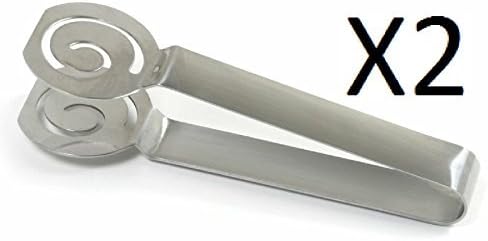  , Silver Stainless Steel Tea Bag Squeezer