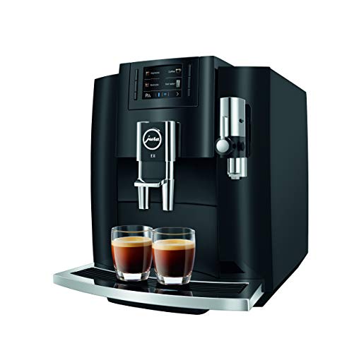 Jura E8 Piano Black Automatic Coffee Machine, 64 Ounces