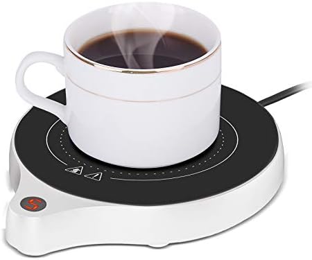  Coffee Mug Warmer And Office Warmer, Electric Beverage Warmer With 5 Temperature Settings, Coffee Warmer For Cocoa Milk Milk, Auto On/Off Gravity-Induction Mug Warmer For Office Desk Use
