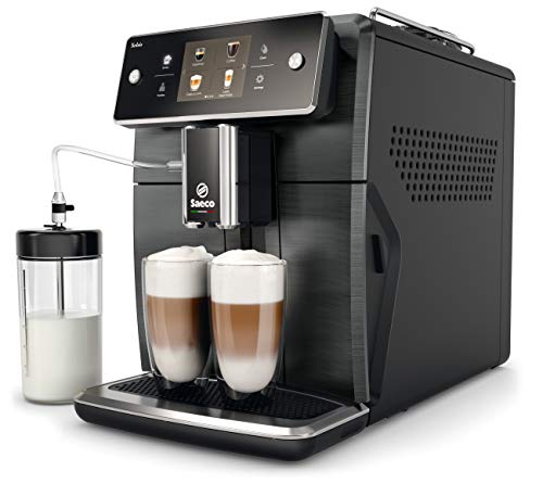 Saeco Xelsis Automatic Espresso Machine, SM7684/04, Titanium Metal & Philips AquaClean Filter 2 Pack, CA6903/22