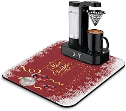  Coffee Bar Mat Accessories For Countertop Super Absorbent Anti-Slip Silicone Dish Drying Mats For Kitchen Counter Draining Pad Decor Gift Fit Coffee Maker Coffee Pot Espresso Machine 23inx15in