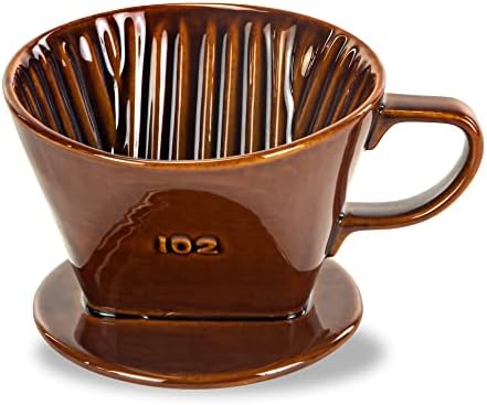  Pour Over Ceramic - Coffee Dripper Ceramic Coffee Maker With 3 Holes Flat Bottom, Porcelain Slow Filter Cone For Travel, Camping, Office, Home, Coffee Maker Brew